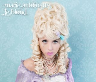 Baroque Beige Party Wig Marie Antoinette Costume Long Wave Cosplay Wig ZY34A