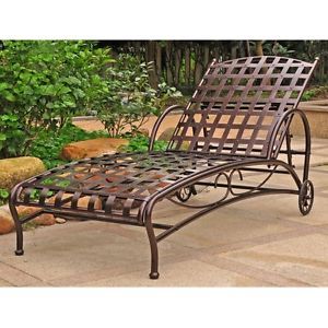 Adjustable Multi Position Metal Pool Chaise Lounge Lounger Chair New