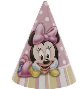 Disney Minnie Mouse 1st Birthday 8 Party Hats Party Supplies Party Favors