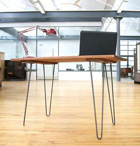 Mid Century Desk Hairpin Legs Writing Table Industrial Vintage Retro 60s 70s 3