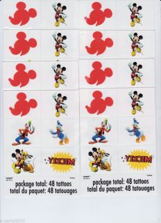 48 Mickey Mouse Clubhouse Tattoos Disney Birthday Party Supplies Favors