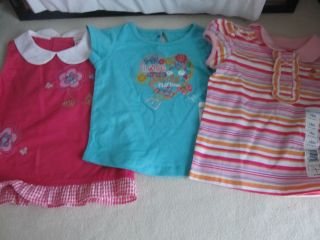 Lot of 3 Baby Girl Shirts 12 Months