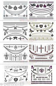 Fashion Jewelry Temporary Tattoos Birthday Bachelorette Party Supplies Favors