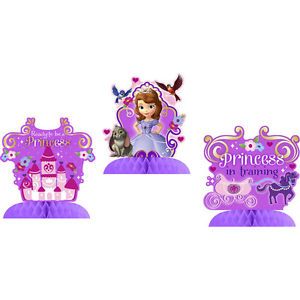 Sofia The First Disney Princess 3pc Mini Centerpieces Birthday Party Supplies