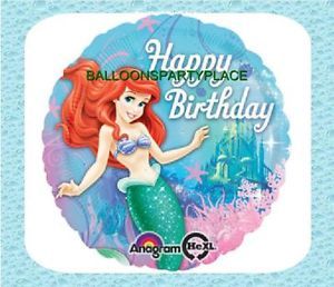 Balloon Disney Ariel Little Mermaid Happy Birthday Party Supplies Free SHIP Sea