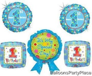 Babies First Birthday One 1st 1 Balloons Set Kit New