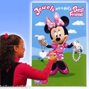 14 Piece Disney Minnie Mouse Pink Poster Party Game Set