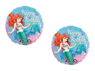 Ariel Little Mermaid 2 Happy Birthday Mylar Balloons Party Supplies Princess