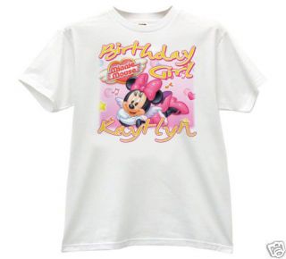 Minnie Mouse Personalized Birthday Kids Toddler Tshirt