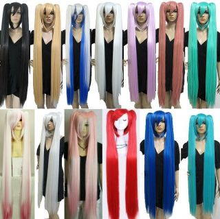New Vocaloid Hatsune Miku Show Anime Costume Cosplay Party Hari Wig