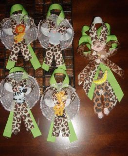 Monkey Baby Shower Corsage Girl Safari Jungle Theme Party Mother to Be 25 Item