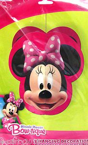 Disney Minnie Mouse Bow tique Hanging Decoration Birthday Party Supplies