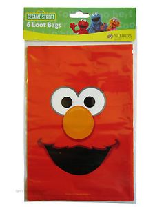 Sesame Street Elmo Birthday Party Loot Lolly Bags Favours Supplies