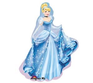 Cinderella 33" Balloon Birthday Party Supplies Disney Princess Blue Ball Gown