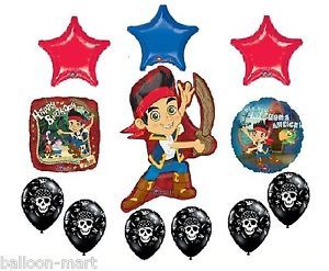 Jake and The Never Land Pirates Party Supplies Balloons Kit Birthday Skulls SHIP