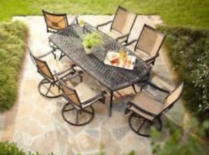 New 3 Chairs for Martha Stewart Living Solana Bay 7 Piece Patio Dining Set