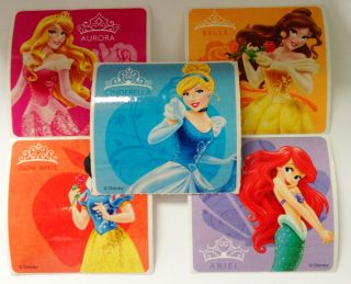 15 Disney Princess Stickers Party Favors Belle Ariel Cinderella Sow White