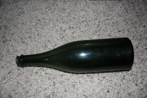 Antique Wine Bottle Green Long Neck Vintage 12 inches Tall Empty