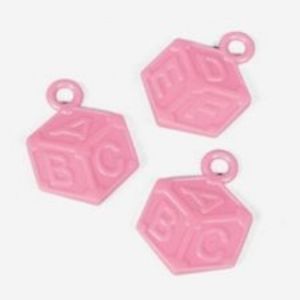 24 Baby Shower Girl Pink Mini Blocks Party Favors Games Toys Prizes Gifts Treats