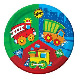 Construction Pals Dinner Plates Birthday Party Supplies