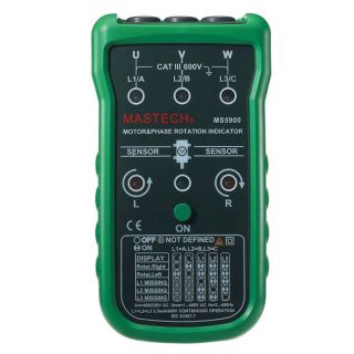 New MASTECH MS5900 Electrical Tester Motor Three Phase Rotation Indicator Meter