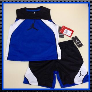 Nike Jordan Size 4T Toddler Boys 2pc Short Shirt Set Outfit Clothes Lot
