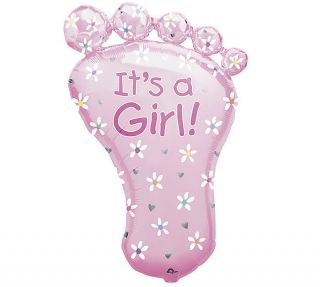 It's A Girl Baby Foot 32" Balloon Baby Shower Gift Cute