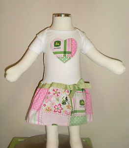 John Deere Infant Baby Girl Dress Sizes 0 12 Months