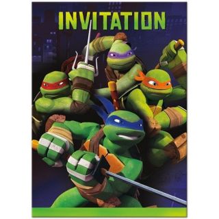 Teenage Mutant Ninja Turtles Invitations Envelopes Birthday Party Supplies