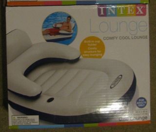 Intex Inflatable Floating Swimming Pool Lake Raft Comfy Cool Lounge Chair