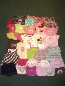 Huge Lot of 31 Newborn and 0 3 Months Baby Girl Clothes Free Gift Cheap