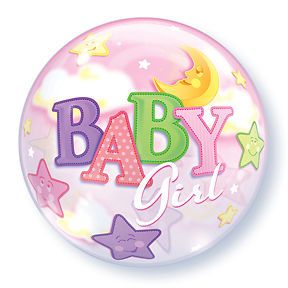 Baby Girl Bubble Balloon Baby Shower New Baby Party Pink Supplies Decorations
