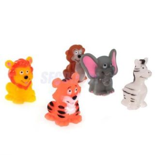 5 Jungle Safari Zoo Animal Finger Puppets Bedtime Story Party Play Learn Favor