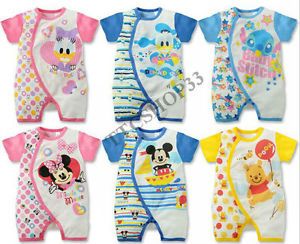 Baby Boys Girls Disney Characters Casual Romper Pants Bodysuit Jumpsuits Clothes