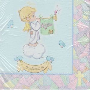 Precious Moments Baby Confirmation Religious LG Napkins Party Supplies