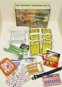 Zombie Apocalypse 3 Day Survival Gear Disaster Kit Emergency First Aid Box Full