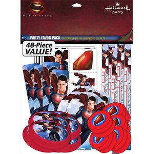Superman 1 48pc Mega Mix Value Party Favor Pack Birthday Party Supplies