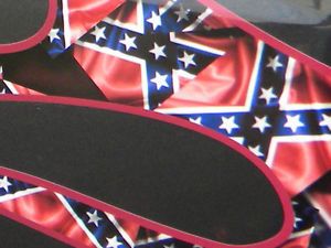 6pc Rebel Flags Flame Decal Kit 4x4 Chevrolet Dodge Ford Car Truck Ratrod Jeep