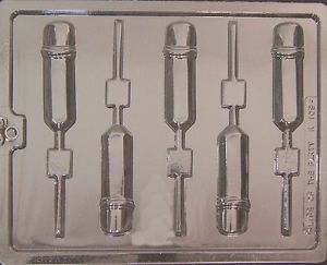 Pencils Lollipop Candy Mold from Life of The Party K 109 New
