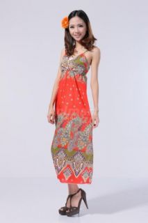 Floral Boho Long Bohemian Gypsy Sun Dress Summer Maxi