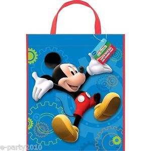 Disney Mickey Mouse Club Plastic Tote Bag Birthday Party Supplies Favor Gift