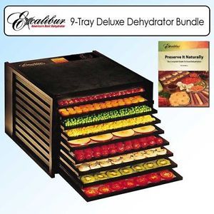 Excalibur Dehydrators 3900B 9 Tray Deluxe Heavy Duty Family Size Food Dehydrator