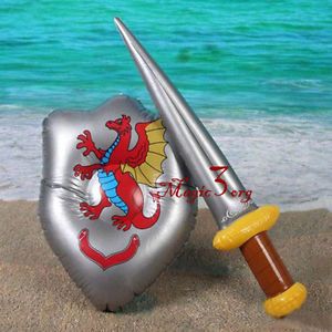 Inflatable Toy Knight Swords Shield Party Favor GT305