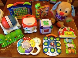 Lot of Munchkin Fisher Price Leap Frog Vtech Educational Baby Toddler Toys Cube