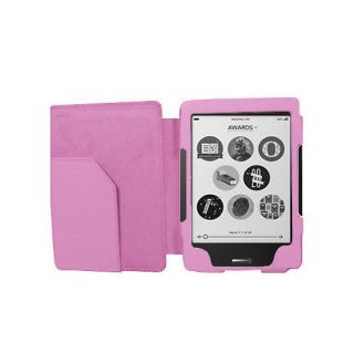 Pink Leather Case Cover Pouch for Kobo Touch eReader Edition