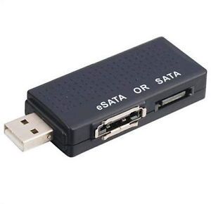 New SATA eSATA Serial ATA to USB 2 0 Adapter Port Converter Hard Disk Connecter