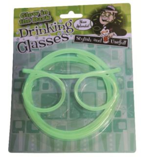 Novelty Glow in The Dark Drinking Straw Tube Glasses Fun Drink Games Funny Gift