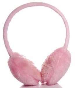 Super Soft Light Pink Furry Ear Muffs Adjustable Fur Big Fluffy Warm Adult Child