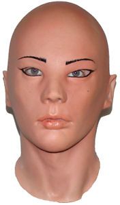 Latex Female Lady Realistic Disguise Woman Fancy Cross Dress Film Face Head Mask