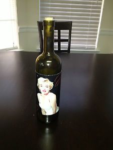 Marilyn Merlot Monroe Empty 2000 Collectible Napa Valley Wine Bottle with Cork